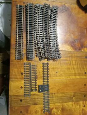 Atm837 Atlas Atla Scale Model Railroad Radius Curve - 28 Pieces Brass Track