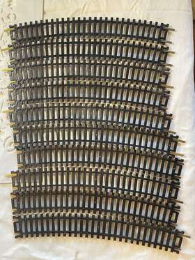 Ho22r Atlas Ho 22r Curved Snap Brass Track 10 Piece Lot