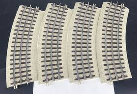 Atl1001066 Atlas Industrial Rail 4 Pc. O Scale Train Roadbed Track System 0-36 Full Curve