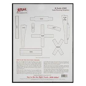 0360 Atlas Model N Track Planning Template Trains