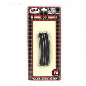 Atl2010 Atlas Model Railroad N Code 55 10 Radius Curve 6 Track