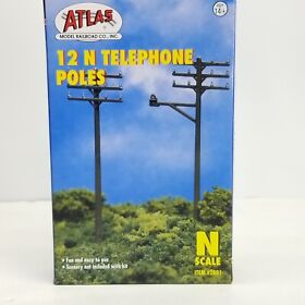 Atl2801 Atlas N Scale 2801 Telephone Poles 12 Train Model Railroad