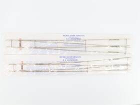2-rail B. K. Enterprises 1881 Lot Of 2 O Scale #8 Left And Right Turnouts Without Ties