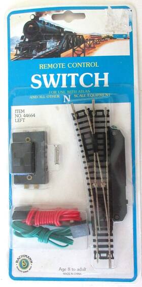 Bachmann 022899446646 Remote Control Switch N Scale 44664 Left Hand New