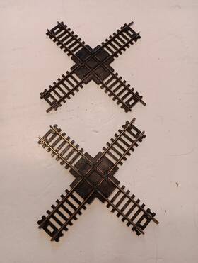 09572 Bachmann Ho Scale Atlas 90 Degree Crossover Track Lot Of 2 Set 3