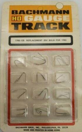 1763 Bachmann 1765 125 Ho Gauge Track Replacement 25v Bulb For