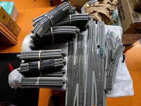 2848 Bachmann Ez Track System Ho Scale Train Lot Gray Roadbed See Description