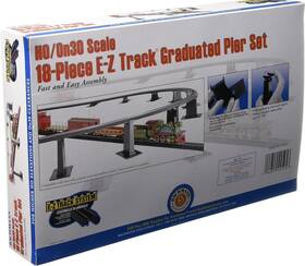 Bachmann 313116423466 Trains 8 Pc. E-z Track Tall Pier Set - Ho Scale