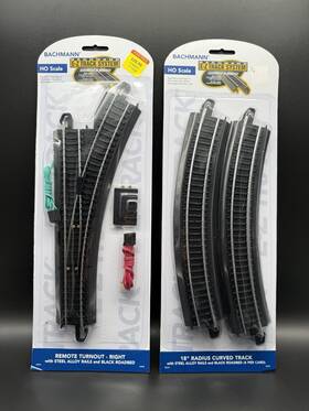44462-44401 Bachmann Ez Track Ho Scale Right Remote Turnout Switch 18 Inch Radius Curved
