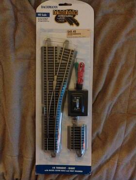 44558 Bachmann 44550 Right Turnout Code 100 Rail