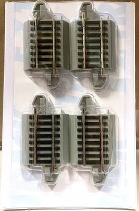 Bachmann 44592-5 Ho Scale 2 Inch Straight Nickel Silver Track With Gray Roadbed 4