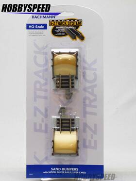 Bac44599 Bachmann 44599 Ho Scale Ez Track Sand Bumper Nickel Silver Rails Dead End New