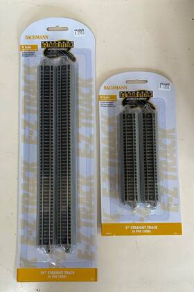 44881 Bachmann 44815 Bachman 5 Inch And 10 N Scale E-z Track Straight 6 Packs