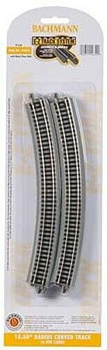 44854 Bachmann 15-1/2ftft Radius Curved 6/cd - N Scale Nickel Silver Model Train
