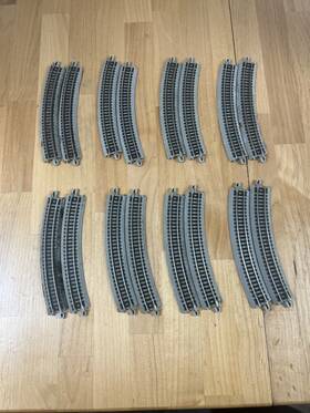 N4801 Bachmann 4801 Ez-track 11.25 Inch Radius Curved N Scale 16 Pieces 3 Chipped
