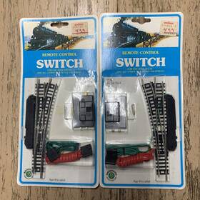 54-7564 Bachmann N Scale Remote Control Switches Left And Right Track - Vintage Sealed