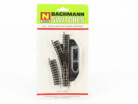 7651 Bachmann N Scale Left Hand 8 Inch Radius Manual Switch Turnout Track