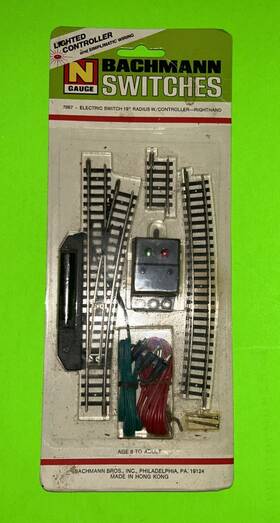 7667 Bachmann N Gauge Right Hand Turnout / Switch #7667