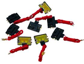80168 Bachmann Lot Of 8 Ho Gauge E-z Track Control Slide Switches With Wire Nos