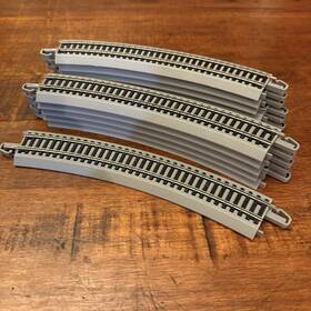 92124a12-1 Bachmann Ho On30 Scale Ez-track Lot Of 12 Curves Gray Roadbed Full Circle