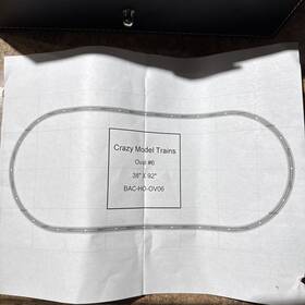 Bac-ho-ov06 Bachmann E-z Track Ho Scale Oval #06 Basic Train Set - 38 Inch X 92