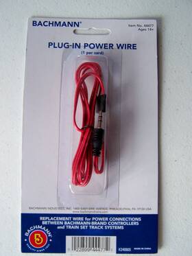 Bac44477 Bachmann 446 44477 Ho And N E-z Track Plug-in Power Wire Red For Controllers