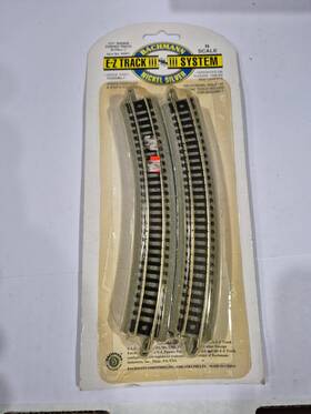Bac44801 Bachmann Ez-track 11.25 Inch Radius Curved Track N Scale 6 Pieces 44801