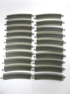 Bachmann H4506-a Ho Nickel Silver Ez Track 18 Degree 26 Inch Radius Curved Lot Of 20