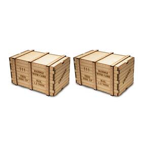 Bac39112 Bachmann Industries O Machinery Crates 2/pk Track