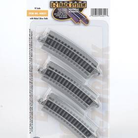 Bac44821 Bachmann Industries N Ns Ez 11.25 Radius 1/2 Curve 6 Track