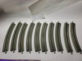N4801a Bachmann N Scale Ez Track 11.25 R30 Curves Grey And Black Used 10 Pieces