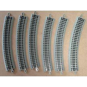 Bachmann N4801aa2 N4801a-a2 N Scale N11 1/4 Inch R 30 Curve E-z Track - Set Of 6