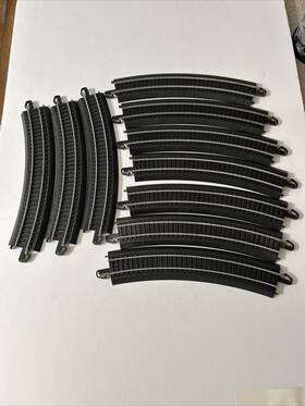 Oval04 Bachmann Lot Of 10 Ho Scale E-z Track Curved