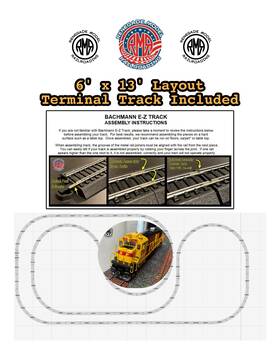 Rap18560 Bachmann Ho Steel Alloy Ez Track 3 Ring Set Rapido 18560 B36 Atsf Pack