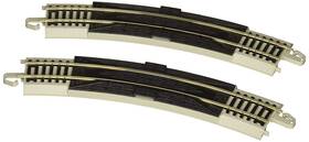 Bachmann Trains 022899445298 Snap-fit E-z Track 18 Inch Radius Curved Rerailer 2/card - Nickel Silver Rail