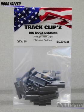 Bdz00025 Big Dogz Lionel Fastrack Clipftz Designs Fit Right Track Clips 25 New