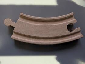 003638 Big Jig Rails Wooden 4 Inch Curved Track Section 10