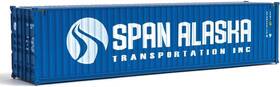 949-8273 Brand Walthers Scenemaster 40ft Hi-cube Corrugated-side Container - Assembled Span Alaska