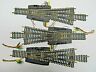 1740 Brevettato 6 Casadio Three Ho Scale Way Brass Switches Made In