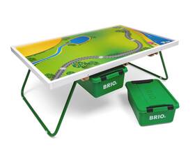 Brio 312350338584 33858 World Play Table Premium Wood Train Set For Kids Age 3 And Up
