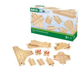 33307 Brio World Advanced Expansion Pack - 11-piece Wooden Train Track