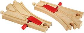63334400 Brio World - 33344 Mechanical Switches 2-piece Interactive Wooden Tra Inch