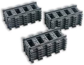 1805 Brotex Train Track 18 Pieces Set Straight Tracks City Roads