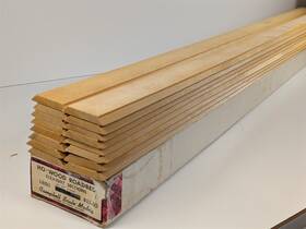 Ss153 Campbell 1850 Ho Scale Wood Roadbed 16 Sections 36 Inch Each 1-5/8