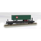 16702 Car 8966 52 Flat 6 " Bachmann Ho Rea Piggybacktrailer Scale 35