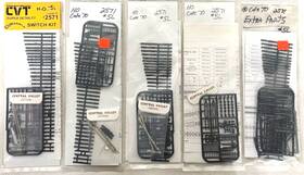 Cvm2571 Central Valley 897332002013 Models - Cvt #cvm2571 5l 5 Ho Scale Curvable Left Switch Kits