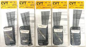 Cvm2572 Central Valley 897332002020 Models - Cvt #cvm2572 5r 5 Ho Scale Curvable Left Switch Kits