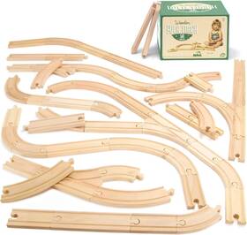 B00bwqft0c Conductor Carl Wooden Train Track Pack Compatible With All Major Toy Brands Bulk Value