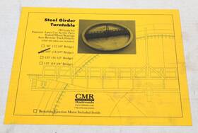Custom Model Railroads Ho-105 105ft Steel Girder Turntable Building Kit