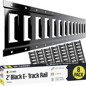 Dc Cargo Mall 313113694692 E Track Tie Down Rail Kit 2ft 8 Pack For Garages Vans Trailers